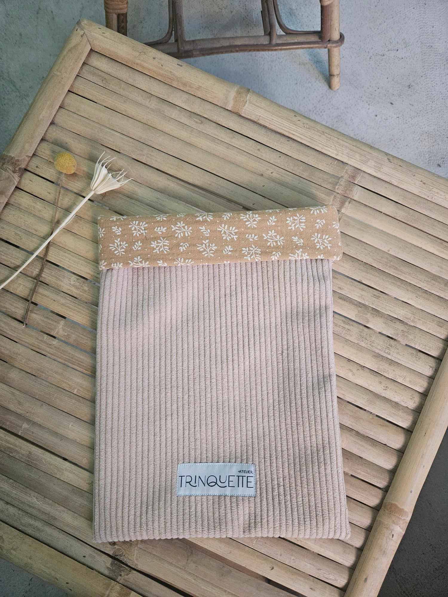 Pochette à livre VELOURS format BROCHE