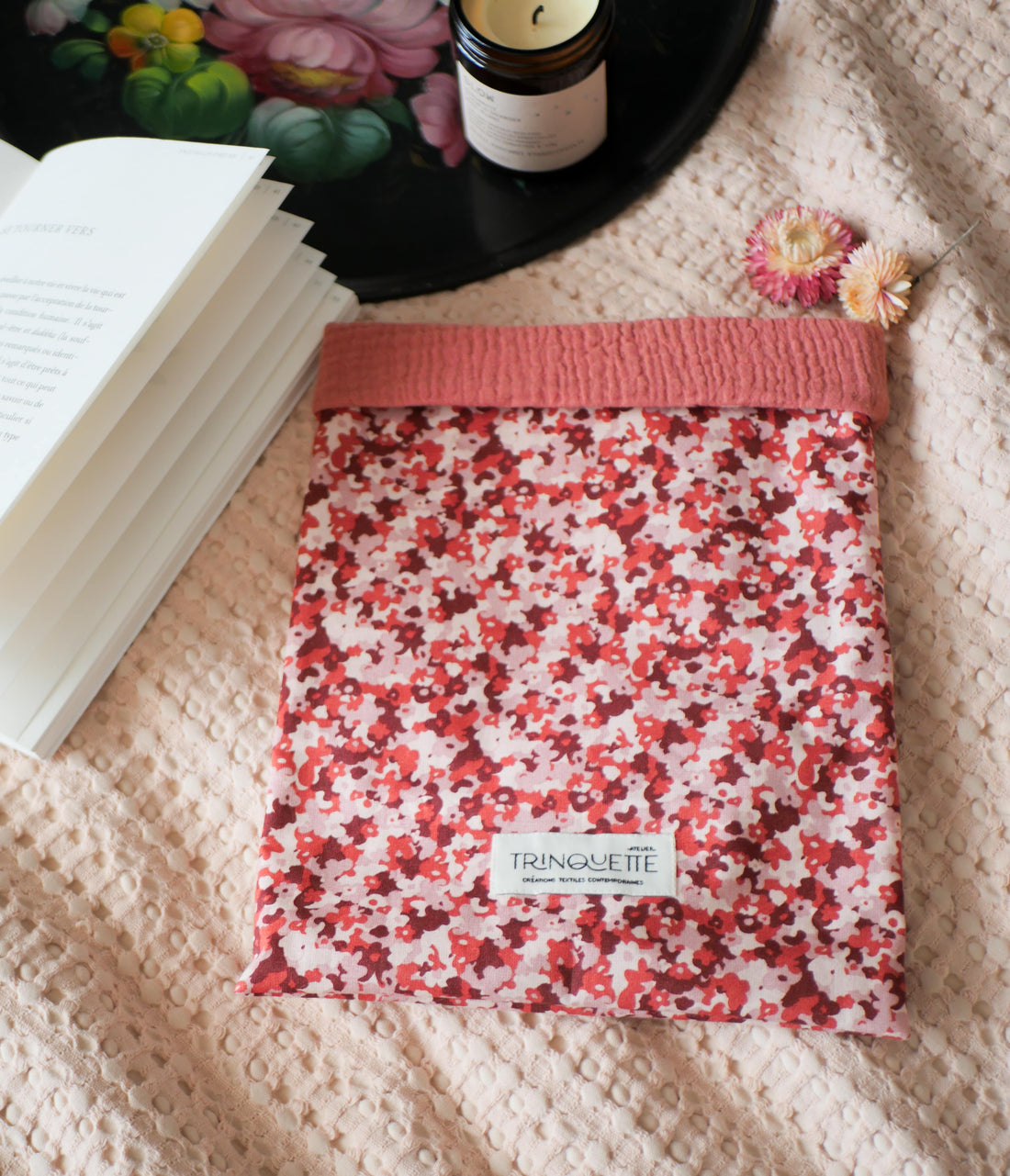 SMALL FORMAT book or e-reader pouch