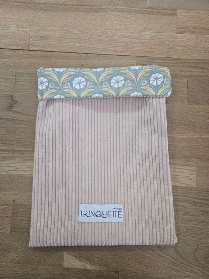 Pochette à livre VELOURS format BROCHE