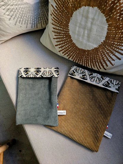 Pochette à livre VELOURS format BROCHE