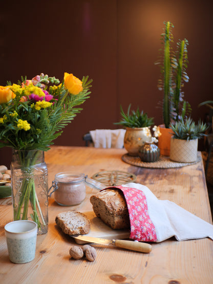 Sac à pain XL en lin et coton