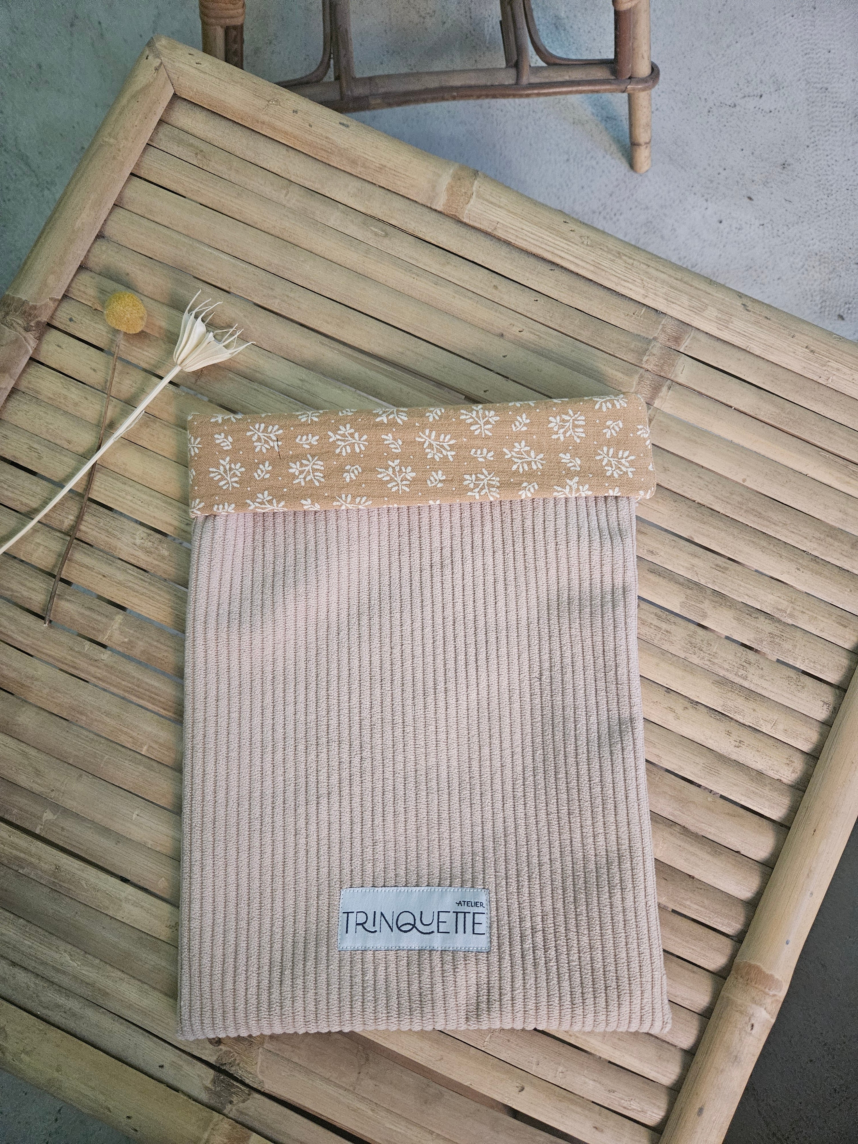 Pochette à livre VELOURS format BROCHE